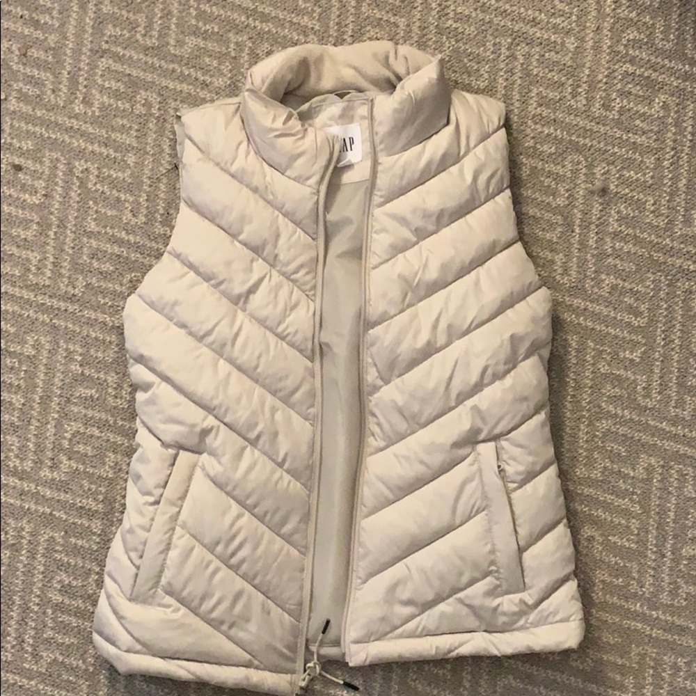 Gap puffer vest white / light grey